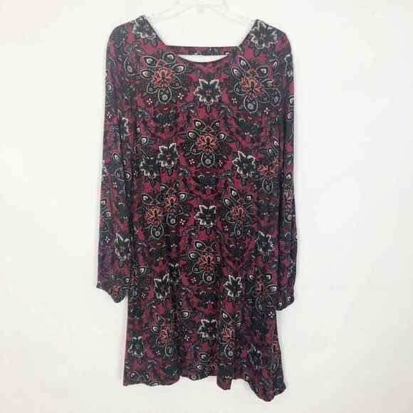 Abercrombie & Fitch Floral Long Sleeve Shift Dress Size Small - Picture 1 of 11